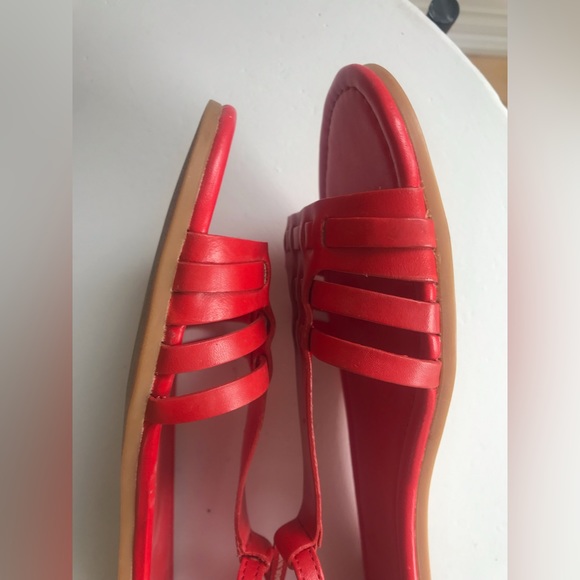 Cole HAAN leather sandals in 🍎 red size :7B - Picture 9 of 12